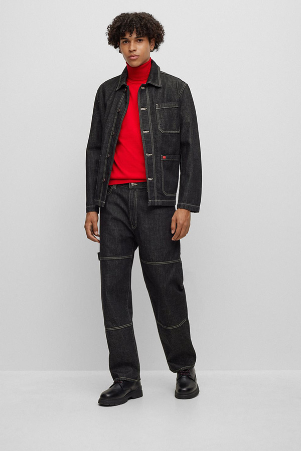 ΠΛΕΚΤΗ ΜΠΛΟΥΖΑ HUGO - 693 ΚΟΚΚΙΝΟ